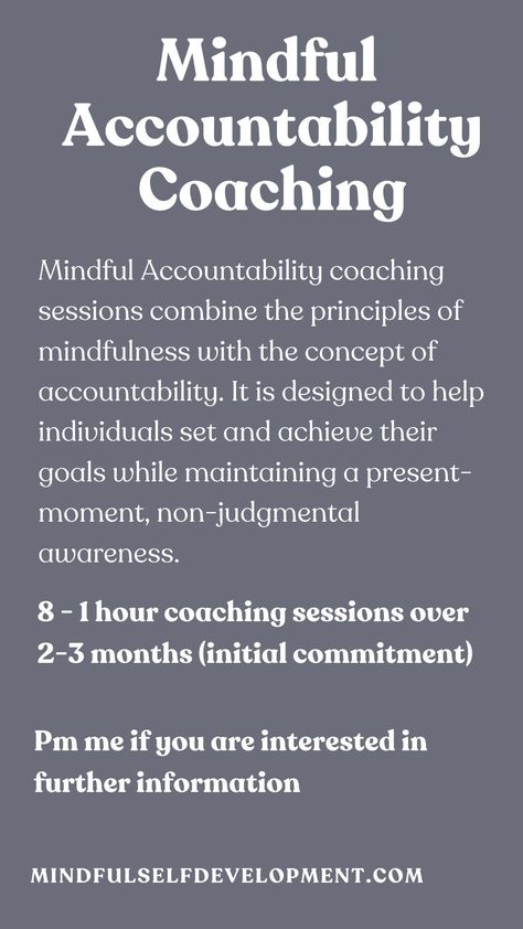 Accountability coaching sessions combine the principles of mindfulness with the concept of accountability. It is designed to help individuals set and achieve their goals while maintaining a present-moment, non-judgmental awareness. Accountability Coach, Resource Management, Discovery Call, Life Coaching, Website Traffic, Project Management, Self Development, Life Coach, Counseling