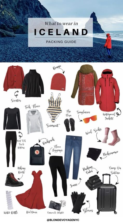 Packing For Iceland, What To Wear In Iceland, Iceland Packing List, Iceland Packing, European Travel Outfit, Iceland Summer, Iceland Vacation, Iceland Winter, Iceland Travel Guide