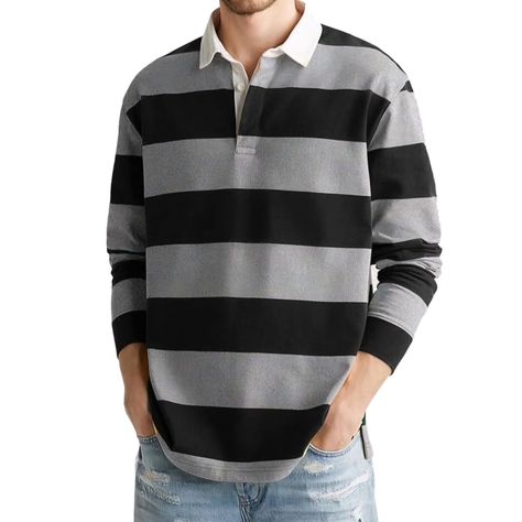 || LEWEL Stylish Polo Neck Striped Full Sleeve T-Shirt for Men's. #fashion_world_976 If you like this product, just DM this post to me for links. [ Thank You For Seeing This Post ♥️] PRICE;-- ₹ 309 /- Only SIZE;-- S | M | L | XL | 2XL COLOURS;-- GREY " COD AVAILABLE " " FREE DELIVERY " " 10DAYS RETURN & EXCHANGE POLICY " T-SHIRT MATERIAL;-- COMPOSITION COTTON PATTERN;-- STRIPED FIT TYPE;-- SLIM FIT SLEEVE TYPE;-- LONG SLEEVE LENGTH;-- STANDARD LENGTH NECK STYLE;-- COLLARED NECK #insta... Full Sleeve T Shirt, Full Sleeve Tshirt, Black Polo, Polo Neck, Full Sleeve, Sleeve Type, Gray Color, Types Of Sleeves, Men's Fashion