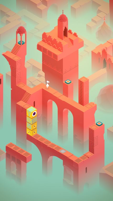 Wish you were here #monumentvalleygame http://us2.co/mvgm Monument Valley Game, Monument Valley 2, Valley Game, Module Design, Isometric Art, Isometric Illustration, Isometric Design, 3d Studio, Game Concept