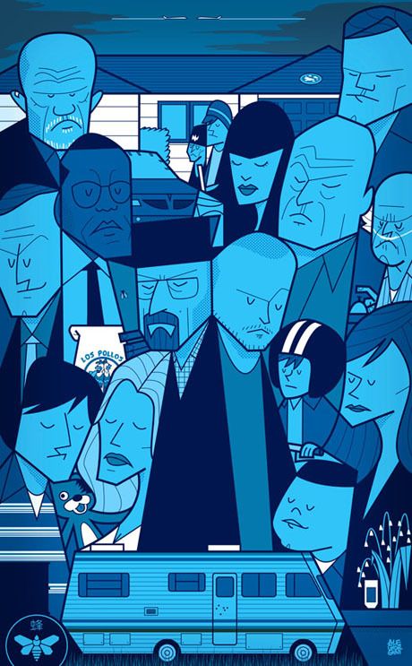 Beaking Bad, Ale Giorgini, Breaking Bad Poster, Breaking Bad Art, Neon Poster, Bad Art, Cartoon Posters, Walter White, Better Call Saul