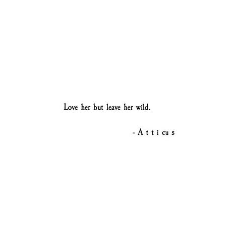 Love her but leave her wild -Atticus Enfp Vibes, Atticus Quotes, Leave Her Wild, Wild Quotes, Wedding Style Inspiration, Soul Quotes, Poem Quotes, More Than Words, Love Wedding