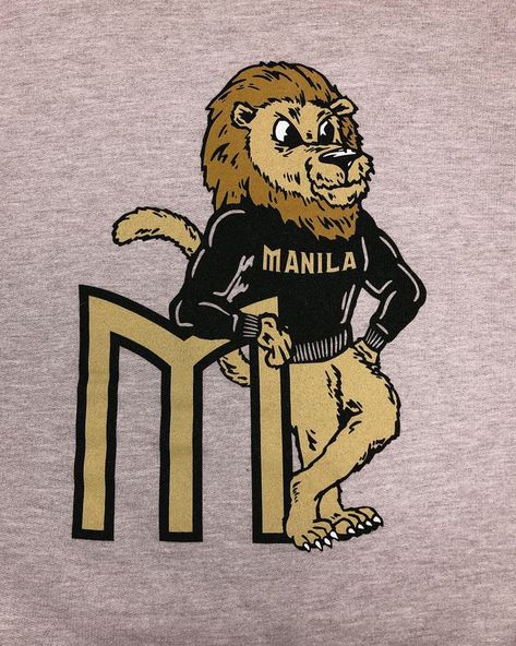 I designed this vintage collegiate logo for the Manila Lions High School program to imitate the old school look that college teams used to have. I love designing these, starting my illustration process in Procreate using the iPad and Apple Pencil. Then moving to Adobe Illustrator to vectorise the design for t-shirts, hoodies, sweatshirts, and anything else they want to use it on! Ipad And Apple Pencil, Vintage Mascot, Vintage Collegiate, Lion Mascot, Illustration Process, School Look, School Sweatshirts, Lion Design, Team Gear