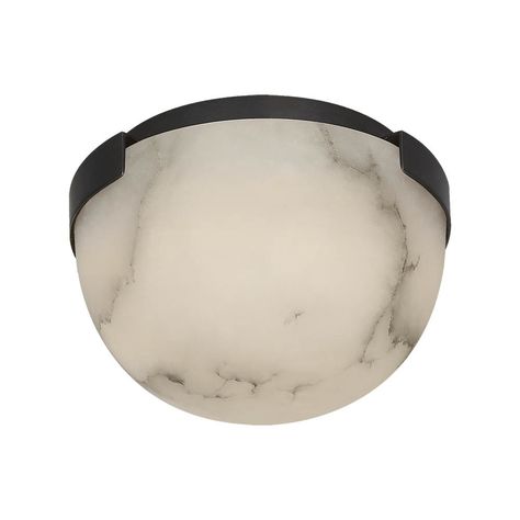 melange petite flush mount 5x3.5d $270 Alexa Hampton, Alabaster Stone, Ceiling Installation, Mcgee & Co, Flush Mount Light, Kelly Wearstler, Mount Light, Celebrity Houses, Led Flush Mount