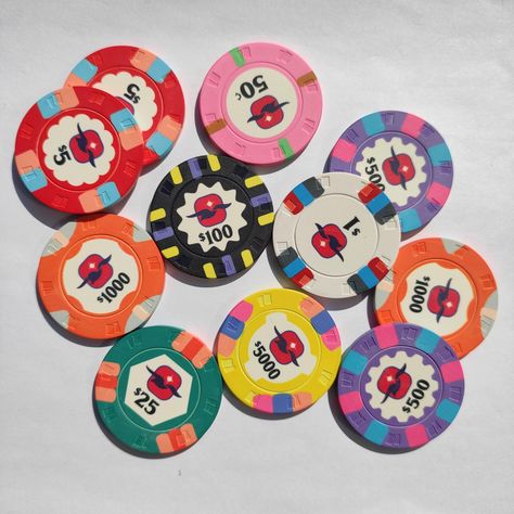 Poker Chip Aesthetic, Gambling Graphic Design, Poker Chips Design, Poker Chip Design, Poker Illustration, Chip Art, Currency Design, Iphone Wallpaper Cat, Poker Chip