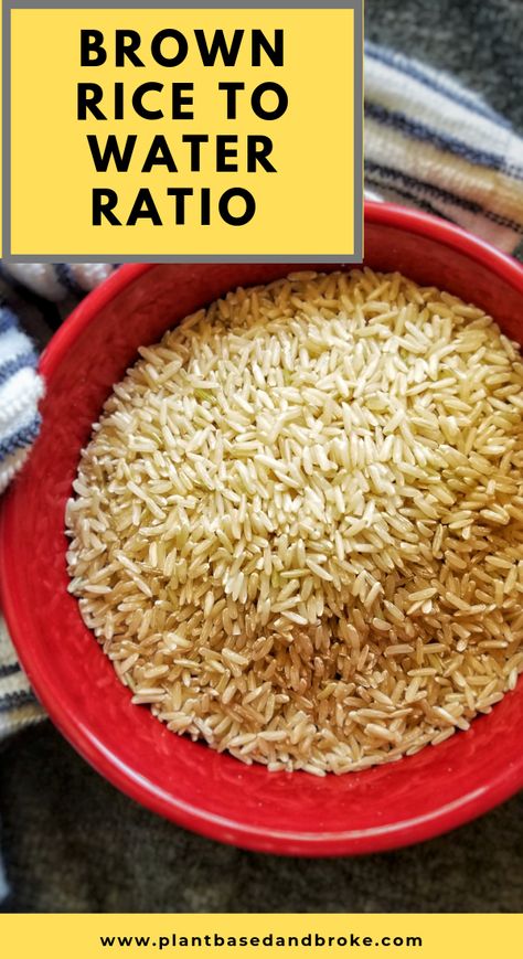 How to cook brown rice and the rice to water ratio.   https://plantbasedandbroke.com/brown-rice-to-water-ratio-using-a-rice-cooker/ Brown Rice In Rice Cooker How To Cook, How To Cook Brown Rice In A Rice Cooker, Rice Cooker Brown Rice, Steamed Brown Rice, Brown Rice Rice Cooker Recipes, Brown Rice Recipes Rice Cooker, Rice Cooker Brown Rice Recipes, How To Cook Brown Rice On The Stove, Brown Rice Rice Cooker