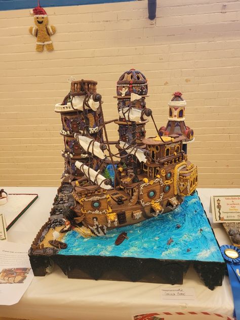 House Underwater, Gingerbread House Inspo, Underwater Shipwreck, Shipwreck, Gingerbread House, House Inspo, Gingerbread, Cake, Quick Saves