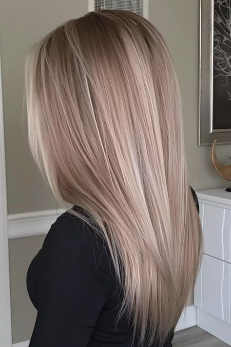 Pramenovi Blondes, Blond Sombre, Cool Tone Blonde Hair, Pink Beige Hair, Cool Tone Hair Colors, Sombre Blonde, Cool Toned Blonde, Beige Hair Color, Blonde Hair Honey