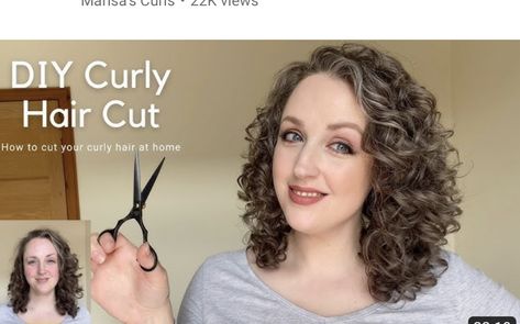 Deva Curl Cut, Diy Curly Hair, Haircut Home, Cut My Own Hair, Diy Curls, Self Haircut, Curly Hair Cut, Deva Cut, Curly Cuts