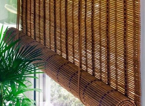 Outdoor Bamboo Curtains, Bamboo Door Curtain, Curtain Panels Living Room, Bamboo Beaded Curtains, Bamboo Panels, Indian Living Rooms, Bamboo Curtains, Curtains And Draperies, Patio Curtains