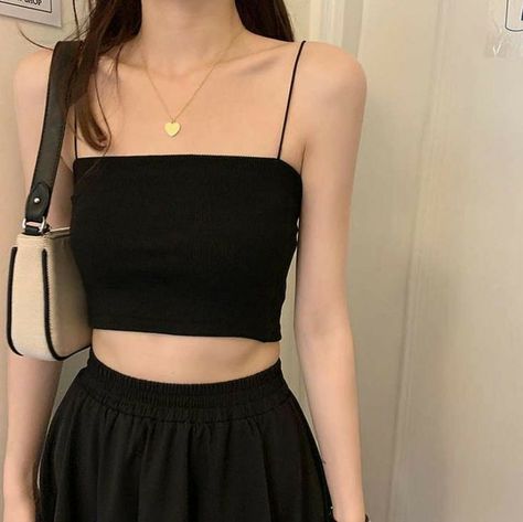 Korean Casual Outfits, Backless Top, Kpop Fashion Outfits, Korean Outfits, Kpop Fashion, Casual Style Outfits, Cute Casual Outfits, Classy Outfits, Pretty Dresses