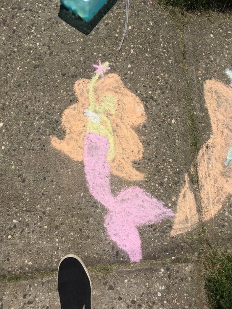 #mermay #mermay2021 #mermaid #chalkart Mermaid Chalk Art, Bucket Lists, Mermaid Art, Chalk Art, Art Work, Chalk, Mermaid, Arts And Crafts, Art