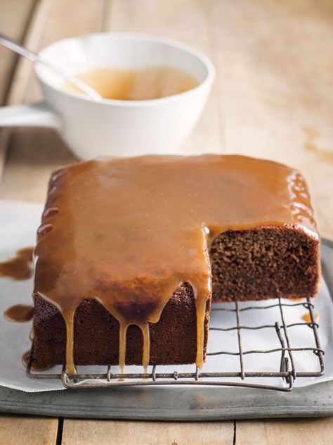 Sticky Date Cake, Donna Hay Recipes, Sticky Date, Sticky Date Pudding, Date Pudding, Date Cake, Toffee Sauce, Impressive Desserts, Donna Hay