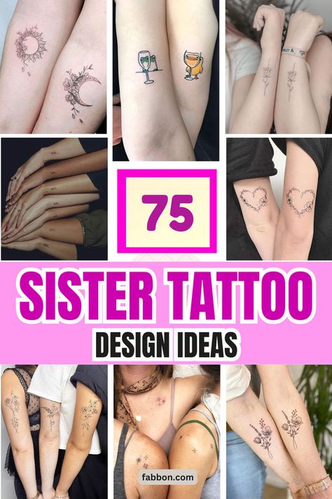 sister tattoos Minimalist Sister Tattoo, Dainty Sister Tattoos, Small Meaningful Symbols, Cousin Tattoos, Tattoos With Deep Meaning, Sister Tattoo Designs, Meaningful Symbols, Sister Tattoo, Soul Connection