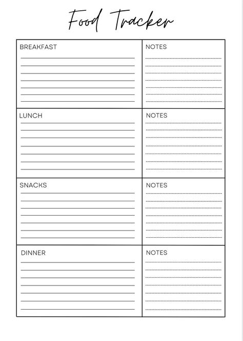 This planner has all the essentials needed for any food log, Diary or grocery shopping list. Organise your meals plans and more with this easy to use 4 part planning guide. This weekly meal planner will help you get organized and plan your meals out.  You can also make your grocery list while planning your meals and tracking what you currently have in your fridge/freezer and pantry.  Use the following PDFs as best fit for you. This planner includes the following pages: * Weekly Meal Planner & Gr Meal Diary, Food Journal Printable, Food Journal Template, Meal Plan Template, Food Diary Template, Meal Tracker, Diary Template, Template Food, Weekly Meals