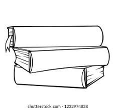 Books Stacked Drawing, How To Draw A Stack Of Books, Book Stack Outline, Stacked Books Drawing, Book Stack Drawing, Books Drawing Sketches, Stack Of Books Drawing, Stack Of Books Illustration, Snowboard Drawing