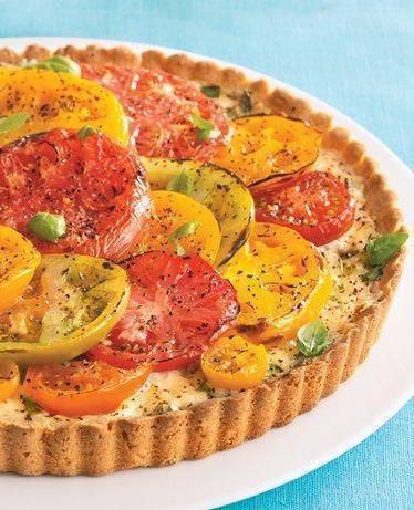 Tomato Tart Tomatoes Dinner, Zucchini Tart, Tomato Tart Recipe, Vegetable Tart, Bisquick Recipes, Tomato Tart, Summer Tomato, Easy Summer Meals, Savory Tart