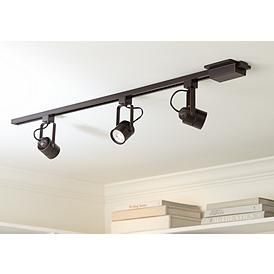 Pro Track Layna Linear 3-Light Bronze LED Bullet ceiling or wall Track Kit Cabin In Woods, Front Closet, Office Ceiling, Condo Renovation, Track Lights, Track Lighting Kits, Track Lighting Fixtures, Led Track Lighting, Track Light