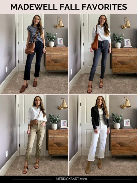 Fall Closet Essentials, Madewell Fall, Madewell Outfits, Create Capsule Wardrobe, Merricks Art, Casual Mom Style, Madewell Style, Minimal Wardrobe, Color Combos Outfit