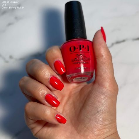 Popular Red Nails, Best Red Nail Polish For Medium Skin, Summer Red Nail Polish, Best Red Nail Polish, Red Opi Nails, Opi Red Nail Polish, Red Nail Polish Colors, Opi Big Apple Red, Red Orange Nails