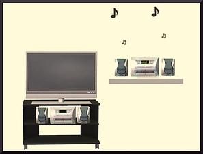 Mod The Sims - Downloads -> Buy Mode -> By Function -> Electronics Stereo System, Apartment Life, Watch Tv, Sims 2, Buying Furniture, Table Tops, Pick One, Entertainment Center, Tv Stand