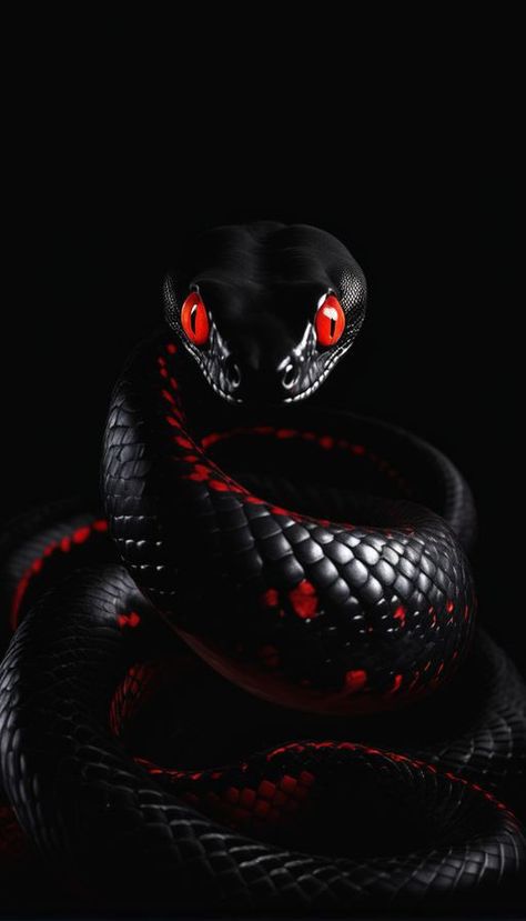 Cobra Aesthetic, Black N Red, Snake Logo, Cool Snakes, Snake Drawing, Snake Wallpaper, Reptile Room, Moving Wallpapers, Cobra Snake