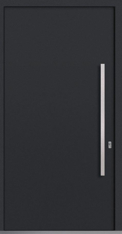 Black Aluminium Doors, Aluminum Doors Modern, Aluminum Front Door, Metal Entrance Doors, Minimal Door, Aluminium Door Design, Amjad Khan, Matte Black Door, Aluminium Front Door