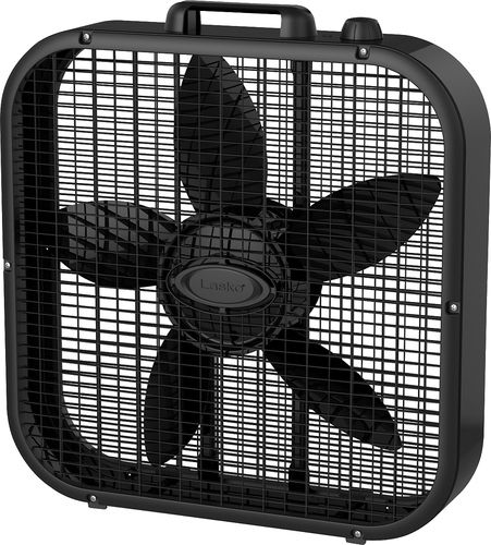 Lasko - Box Fan - Black Window Fan, Pedestal Fans, Table Fans, Portable Fans, Pedestal Fan, Metal Fan, Hunter Douglas, Portable Fan, Exhaust Fan