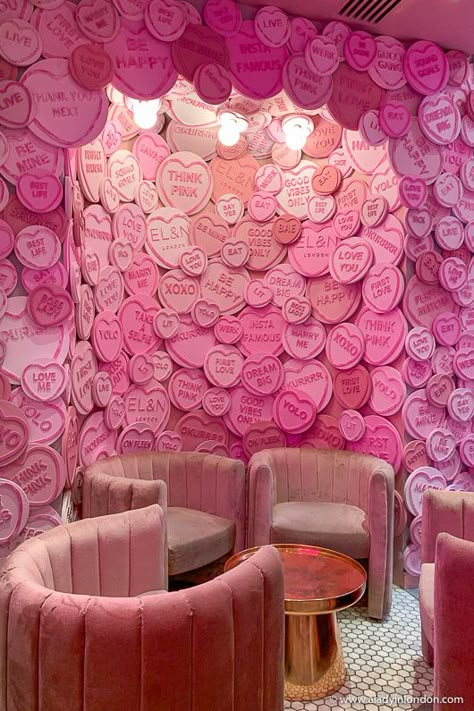 Knightsbridge, London - A Beautiful Guide to Getting to Know the Area Architecture Restaurant, Pink Cafe, Bar Restaurant Design, Knightsbridge London, Design Café, Bedroom Wall Collage, Pink Life, Pink Photo, Pink Stuff