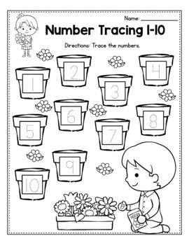 FREE Spring Worksheets for Preschool and Kindergarten | TpT Spring Activities For Preschoolers, Spring Worksheets Preschool, Spring Worksheets, Kindergarten Counting, April Preschool, March Lessons, Planting A Garden, Spring Preschool Activities, Spring Worksheet