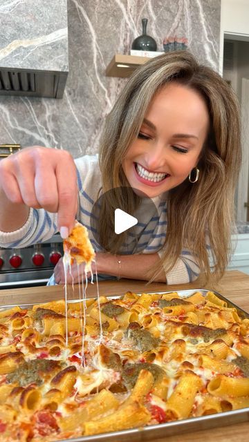 Giadzy on Instagram: "Our new recipe of the month is here: Springtime Sheet Pan Pasta!   Welcome spring with this cheerful baked pasta that is the perfect bridge between winter coziness and bright seasonal flavors.  With your kit, you get everything you need to make this perfect spring dish, plus a cooking demo video from Giada herself! Tap the link in our bio to start your subscription!   #giadadelaurentiis #giadzy #italy #italianfood #lasagnarecipe #springrecipe #pastarecipe #recipeofthemonth #subscription" Sheet Pan Pasta, Giada Pasta, Winter Coziness, Giada De Laurentiis Recipes, Pan Pasta, Giada Recipes, Spring Recipe, Spring Dishes, Baked Pasta