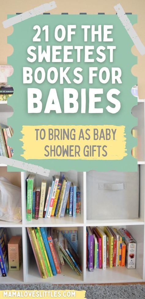 Looking for a perfect baby shower gift or something to bring to meet a new baby? Books are a great gift idea for babies. If you are attending a baby shower soon or just want to gift a book to a new baby, here is a list of twenty perfect books to give as baby shower gifts. Best Books For Baby Shower Gift, Sentimental Baby Gifts, Books For Baby Shower Display, Books For Baby Shower Gift, Baby Story Books, Books For Baby Shower, Best Baby Book, Thoughtful Baby Gifts, Baby Books Diy