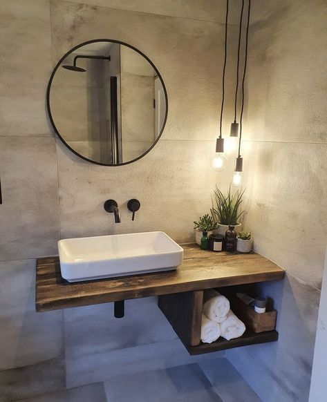 Makeover Kamar Mandi, Bathroom Recessed Lighting, Toilet Room Decor, Small Toilet Room, Bad Inspiration, Small Toilet, Bathroom Design Decor, Toilet Design, Bathroom Inspiration Decor