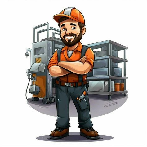 Animated Clipart, Factory Worker, 2d Cartoon, Warehouse Management, Workshop Design, Wedding People, Logo Banners, Cityscape Photos, Character Reference