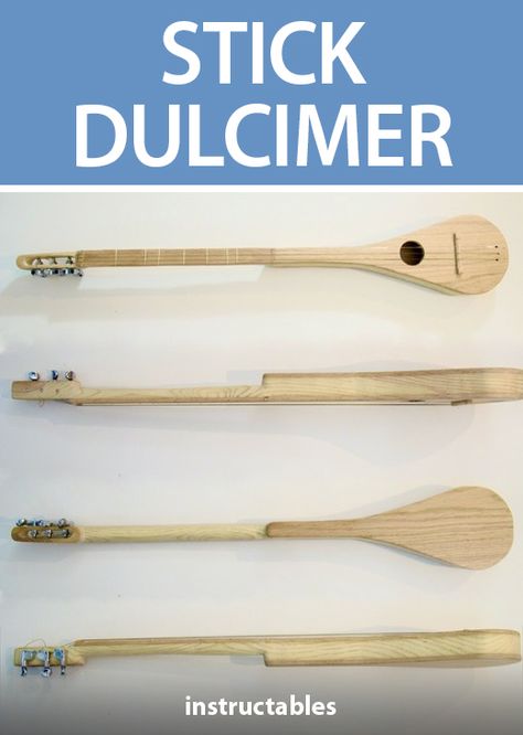 Making Instruments, Diy Instrument, Diy Wood Instruments, Wood Instruments, Wooden Musical Instruments Diy, Stick Dulcimer, Hammered Dulcimer Sheet Music, Improvised Instruments, How To Play The Dulcimer