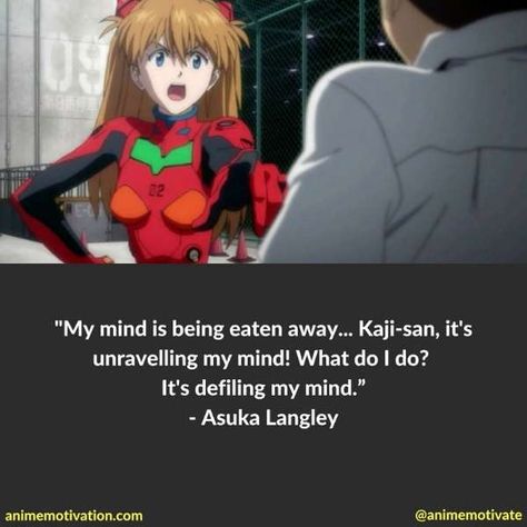 Asuka Quotes, Evangelion Quotes, Anime Phrases, Neon Evangelion, Asuka Langley, Genesis Evangelion, Neon Genesis, Christian Bale, Anime Quotes