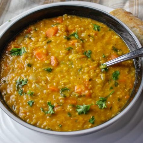 Recipe With Vegetables, Red Lentil Soup Recipe, Lentil Vegetable Soup, Lentil Soup Recipe, Lentil Dishes, Lentil Soup Recipes, Red Lentil Soup, Veggie Soup, Lentil Recipes