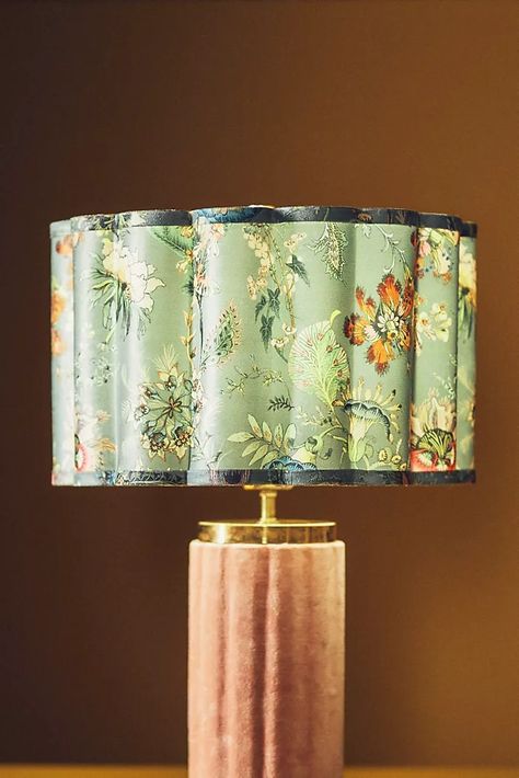 Top-Rated Décor | Anthropologie Scalloped Lamp Shade, Scalloped Lamp, House Of Hackney, Shade House, Maximalist Style, Anthropologie Home, Unique Lamps, Unique Lighting, Lamp Shades