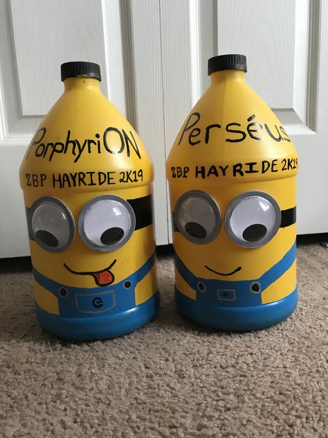 Hayride Jugs, Hay Ride, Holidays And Events, Minion, Holidays, Quick Saves, Minions