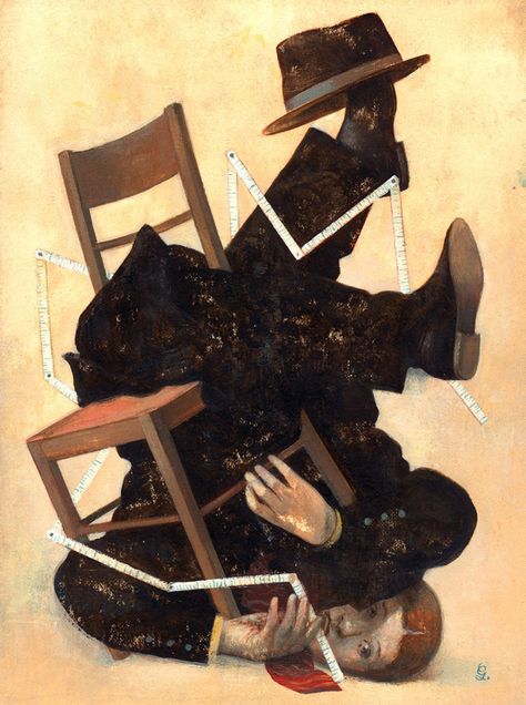 Gerard DuBois Gerard Dubois, Unusual Art, T Art, Glitch Art, About Time, The One And Only, Editorial Illustration, Whimsical Art, Figure Painting