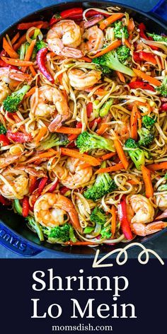 Healthy Lo Mein Recipe, Shrimp Lo Mein Recipe Easy, Beef Chow Mein Recipe, Chow Mein Sauce, Shrimp Lo Mein Recipe, Stir Fry With Vegetables, Chinese Shrimp Recipes, Shrimp Lo Mein, Beef Noodle Stir Fry