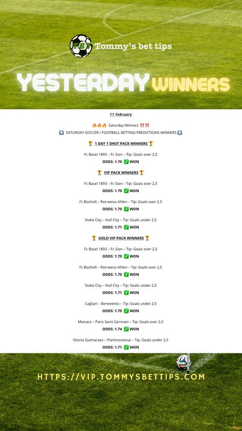 Tommys Bet Tips. soccer / football predictions winners from yesterday Bet Quote, Arithmetic Progression, Bet Football, Matched Betting, Soccer Predictions, Super Bowl Football, Football Betting, Hull City, Football Predictions