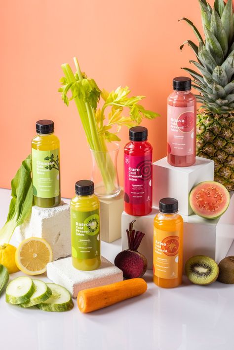 Healthy Juice Packaging, Juice Photoshoot Ideas, Juice Instagram Feed, Juicing Photography, Fresh Juice Photography, Fresh Juice Aesthetic, Juice Website Design, Juice Business Ideas, Juice Product Photography