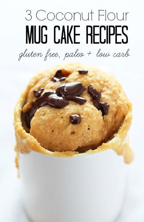 Gd Recipes, Coconut Flour Mug Cake, Mug Cake Recipes, Peanut Butter Mug Cakes, Keto Cakes, Butter Substitute, Ketogenic Desserts, Coconut Flour Recipes, Mug Cakes