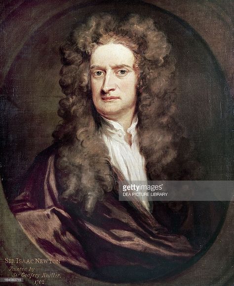 Portrait of Isaac Newton (Woolsthorpe-by-Colsterworth, 1642-London, 1727), English mathematician, physicist and astronomer. Painting by Godfrey Kneller (1646-1723). London, National Portrait Gallery Robert Hooke, Scientific Revolution, Newtons Laws, Chaos Theory, Isaac Newton, Anthony Hopkins, Carl Sagan, Bill Gates, British History