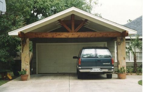 Garage Into Room, Wooden Garage Door, Carport Addition, Wooden Carports, Carport Plans, Pergola Carport, Garage Door Types, Car Port, Garage Door Makeover