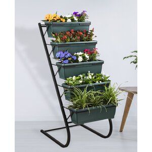 Freeport Park Vertikaler Garten Chet aus Metall | Wayfair.de Elevated Planter Box, Tiered Planter, Support Plante, Garden Stand, Metal Plant Stand, Decorated Flower Pots, Vertical Gardens, Decorative Pots, Garden Features