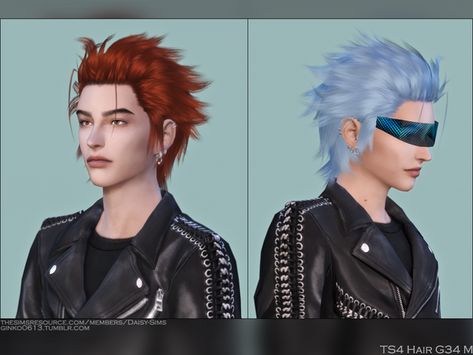 TS4 Male Hair G34 | Ginko Sims on Patreon Male Hair Cc Sims 4 Alpha, Sims 4 Cc Alpha Hair Male, Cc Male Hair, Sims 4 Cc Male Hair, Sims 4 Cc Male, Masc Hair, Hair Ts4, Sims 4 Cc Goth, Goth Male