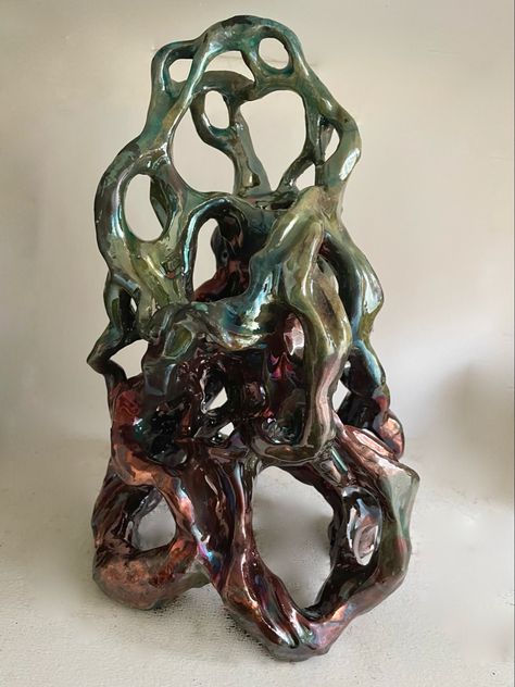 Sculpture Inspired By Nature, Ceramic Clay Sculpture, Ceramic Nature Sculpture, Abstract Nature Sculpture, Raku Ceramics Sculpture, Abstract Ceramic Art, Organic Ceramic Sculpture, Ceramic Sculpture Ideas, Biomorphic Sculpture