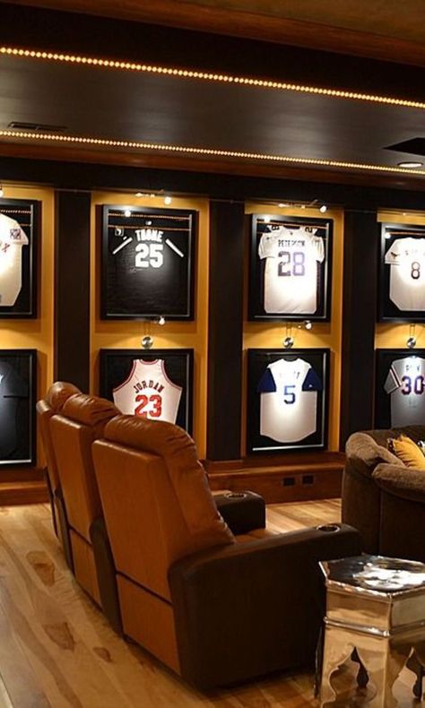 Sports Room Man Cave, Man Cave Designs, Room Ideas For Men Bedroom, Sports Man Cave, Man Cave Games, Man Cave Design, Man Cave Furniture, Ultimate Man Cave, Man Cave Room